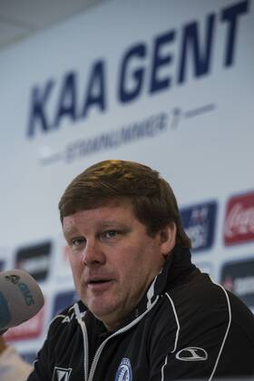 - GENT, BELGIUM: Gent s head coach Hein Vanhaezebrouck pictured during a press conference PK Pressekonferenz of AA Gent , Monday 02 February 2015 in Gent. JASPERxJACOBS  x04560352x