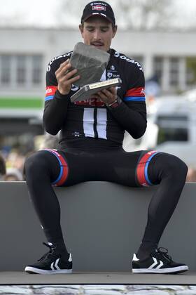 - ROUBAIX, FRANCE: German John Degenkolb of Team Giant-Alpecin pictured during the Paris-Roubaix one day cycling race, 253,5 km from Compiegne to the Velodrome in Roubaix, Sunday 12 April 2015. DIRKxWAEM  x04603194x