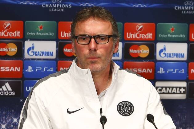Laurent Blanc FOOTBALL : PK Paris Saint Germain (PSG) - Champions League - 14 04 2015 GwendolineLeGoff 