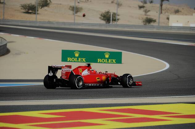 Kimi Räikkönen, Scuderia Ferrari, formula 1 GP, Bahrain in Manama Shakir 18.04.2015 Photo:mspb Lukas Gorys Kimi Räikkönen, formula 1 GP, Bahrain