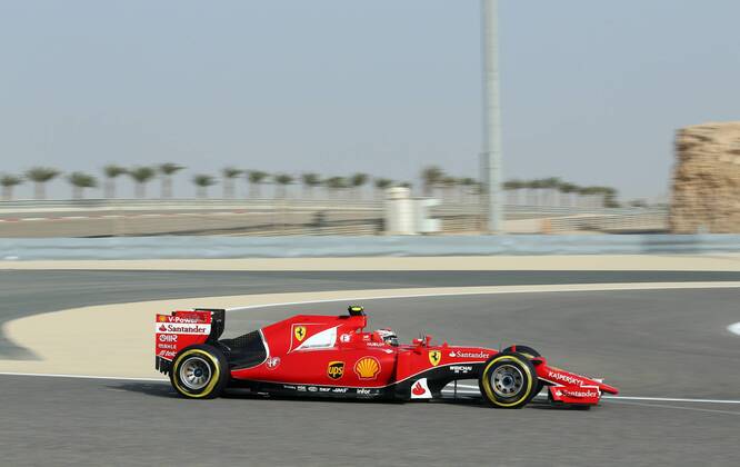 Kimi Räikkönen, Scuderia Ferrari, formula 1 GP, Bahrain in Manama Shakir 18.04.2015 Photo:mspb Lukas Gorys Kimi Räikkönen, formula 1 GP, Bahrain
