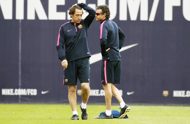 20.04.2015, Barcelona - UEFA Champions League 2014 2015 - Training FC Barcelona - Luis Enrique - 