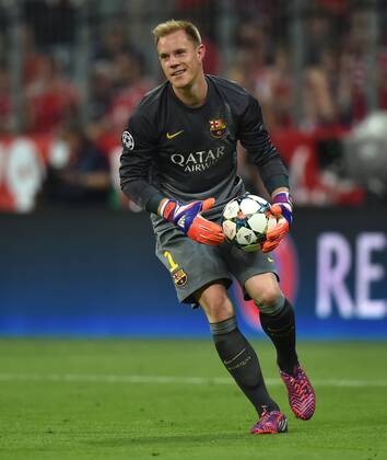 12.05.2015, Fussball, Saison 2014 15, Champions League, 2014 15, Halbfinale, FC Bayern München - FC Barcelona Barca 3:2 Torwart Marc Andre ter Stegen (FC Barcelona)