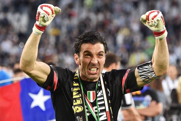 Celebration Juventus Turin - Italienischer Meister Celebration Gianluigi Buffon - 23-05-2015 Football Calcio serie A ITA Football 2014 2015 Juventus Turin - Napoli SSC . Foto AndreaxStaccioli Insidefoto andreaxstaccioli