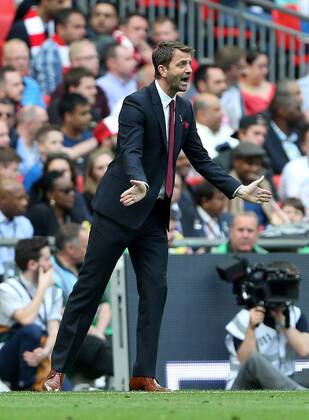 Aston Villa s Tim Sherwood in action FA Cup Final - Arsenal vs Aston Villa - Wembley Stadium - England - 30th May 2015 - Picture David Klein Sportimage EDITORIAL USE ONLY. No use with unauthorised audio, video, data, fixture lists, club league logos or live services. Online in-match use limited to 120 images, no video emulation. No use in betting, games or single club league player publications.