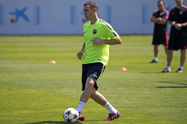 BARCELONA -june 02- SPAIN: Thomas Vermaelen in the training before the Champions League final between Juventus. 