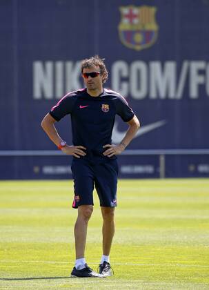 BARCELONA -june 02- SPAIN: Luis Enrique Martinez in the training before the Champions League final between Juventus. 