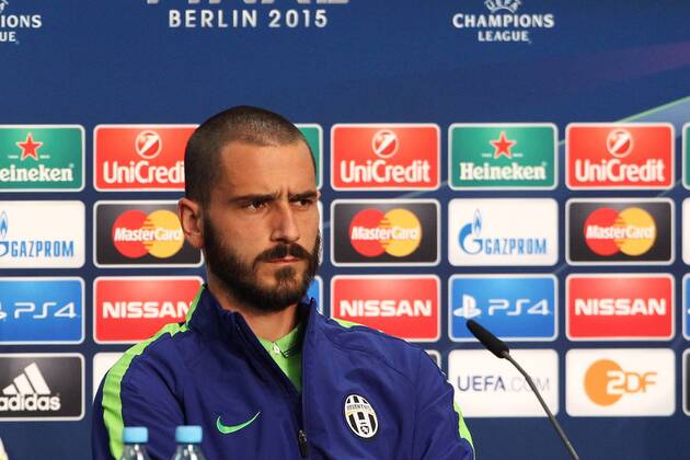 SOCCER - CL, Barcelona vs Turin, preview BERLIN,GERMANY,05.JUN.15 - SOCCER - UEFA Champions League Final, FC Barcelona Barca vs Juventus Turin, preview, press conference PK Pressekonferenz Juventus Turin. Image shows Leonardo Bonucci (Turin). GEPAxpictures xMathiasxMandl