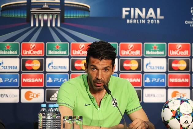 SOCCER - CL, Barcelona vs Turin, preview BERLIN,GERMANY,05.JUN.15 - SOCCER - UEFA Champions League Final, FC Barcelona Barca vs Juventus Turin, preview, press conference PK Pressekonferenz Juventus Turin. Image shows Gianluigi Buffon (Turin). GEPAxpictures xMathiasxMandl