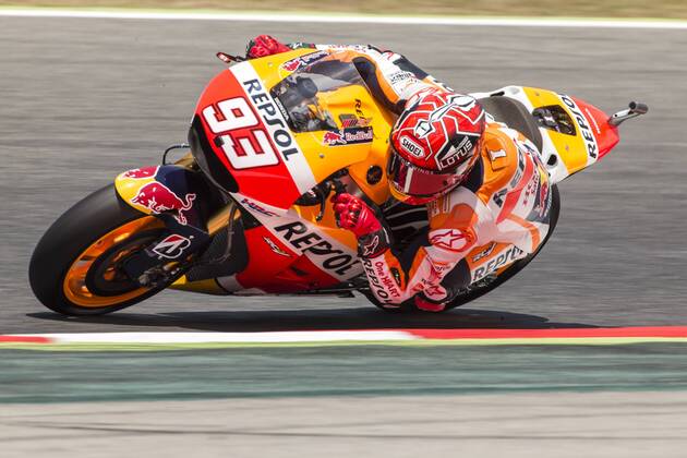 Marc Marquez - Aktuell Motorsport, Motorrad, MotoGP, Grand Prix in Barcelona, Freies Training BARCELONA -june 12- SPAIN: during the free practice of Moto GP, held in the Barcelona-Catalunya circuit, on June 12, 2015. 