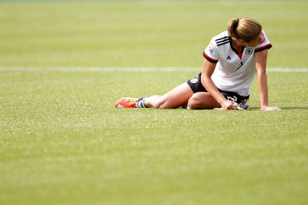 Bianca Schmidt (GER), JULY 4, 2015 - Football Soccer : Bianca Schmidt action after game during the FIFA Women s World Cup Canada 2015 third place match between Germany 0-1 England at Commonwealth Stadium in Edmonton, Canada. NOxTHIRDxPARTYxSALES.  (qdwa041745)