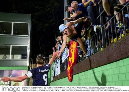 July 21, 2015 - Vilnius, Litauen - 150721 Malmö FFs Markus Rosenberg - - Zalgiris Vilnius VMFD vs Malmö FF - Champions League den 21 juli 2015 Vilnius. .Foto: LUDVIG THUNMAN BILDBYRAN kod LT 35107 News - July 21, 2015  - ZUMAb138