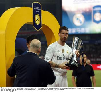 Pre-season friendly match between Real Madrid and AC Milan. In this picture, Sergio Ramos. xFOTOxCHEMAxREYx
