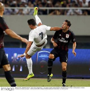 Pre-season friendly match between Real Madrid and AC Milan. In this picture, Cristiano Ronaldo and Mattia de Sciglio . xFOTOxCHEMAxREYx