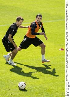 Aug. 4, 2015 - Malmö, Sverige - Malmö FFs Kari Arnason, Agon Mehmeti - Champions League, Training Malmö FF - ZUMAb138
