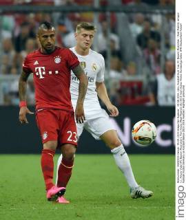 05.08.2015, xjhx, Fussball Audi Cup, FC Bayern Muenchen - Real Madrid, emspor v.l. Arturo Vidal (FC Bayern Muenchen), Toni Kroos (Real Madrid)