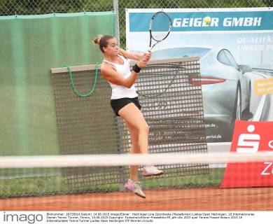 Hechingen Lina Gjorcheska (Mazedonien) Ladies Open Hechingen, 18 Internationales Damen Tennis Turnier, Tennis, 14.08.2015 Copyright: Fudischx xEibner-Pressefoto EP_pfh