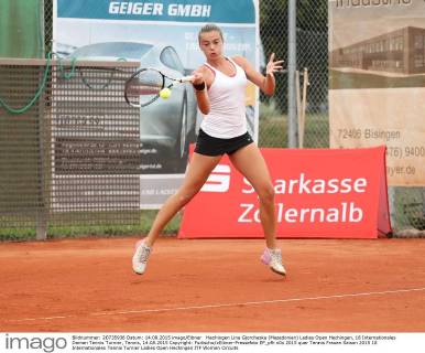 Hechingen Lina Gjorcheska (Mazedonien) Ladies Open Hechingen, 18 Internationales Damen Tennis Turnier, Tennis, 14.08.2015 Copyright: Fudischx xEibner-Pressefoto EP_pfh