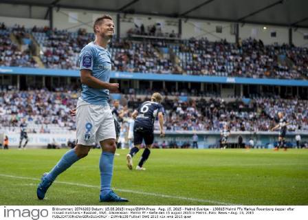 Aug. 15, 2015 - Malmö Sverige - 150815 Malmö FFs Markus Rosenberg deppar efter missad malchans - Fussball, SWE, Allsvenskan: Malmö FF - Gefle den 15 august 2015 in Malmö..Foto: News - Aug. 15, 2015  - ZUMAb138