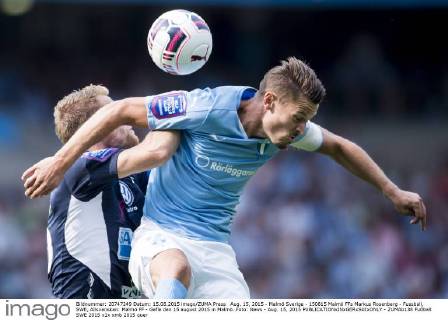 Aug. 15, 2015 - Malmö Sverige - 150815 Malmö FFs Markus Rosenberg - Fussball, SWE, Allsvenskan: Malmö FF - Gefle den 15 august 2015 in Malmö..Foto: News - Aug. 15, 2015  - ZUMAb138
