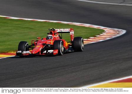 Kimi Räikkönen, Scuderia Ferrari, formula 1 GP, Belgien in Spa, 21.08.2015 Photo:mspb Jerry Andre Kimi Raikkoenen, formula 1 GP, Belgien
