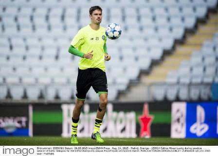 Aug. 24, 2015 - Malmö, Sverige - 150824 Celtics Mikael Lustig during practice session of Celtic Glasgow for the UEFA Champions League Playoff Quali 2015 2016 match.  - ZUMAb138