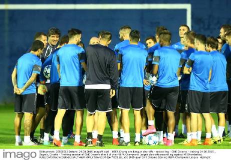 UEFA Champions League play-offs - second leg - GNK Dinamo - training 24.08.2015., Zagreb, Croatia - Training session of GNK Dinamo ahead of their UEFA Champions League play-offs second leg against KF Skenderbeu.  SlavkoxMidzor PIXSELL