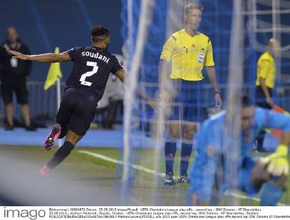 UEFA Champions League play-offs - second leg - GNK Dinamo - KF Skenderbeu 25.08.2015., stadium Maksimir, Zagreb, Croatia - UEFA Champions League play-offs, second leg, GNK Dinamo - KF Skenderbeu. Soudani. MarkoxLukunic PIXSELL