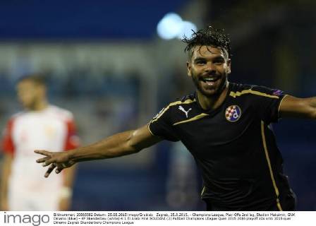 Zagreb, 25.8.2015. - Champions League, Play-Offs 2nd leg, Stadion Maksimir, GNK Dinamo (blue) - KF Skenderbeu (white) 4:1 El Arabi Hilal SOUDANI (2)