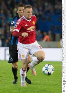 - BRUGGE, BELGIUM: Manchester s Wayne Rooney pictured in action during a soccer game between Belgian first league team Club Brugge KV and British club Manchester United ManU FC in Brugge, Wednesday 26 August 2015, the return game of the play-offs of the UEFA Champions League competition. Manchester United won the first leg 3-1. KURTxDESPLENTER  x04687700x