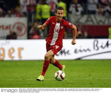 04.09.2015, xjhx, Fussball EM Quali 2016, Deutschland - Polen, emspor, v.l. Pawel Olkowski (Polen) FREISTELLER