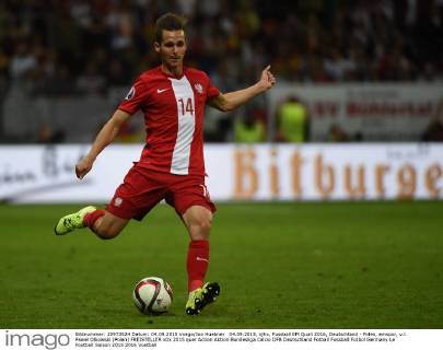 04.09.2015, xjhx, Fussball EM Quali 2016, Deutschland - Polen, emspor, v.l. Pawel Olkowski (Polen) FREISTELLER