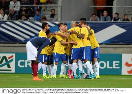 Aktuell Fußball, U21 Testspiel, Frankreich - Brasilien but Bresil FOOTBALL : France vs Bresil - Espoirs - match amical - 08 09 2015 AnthonyBIBARD FEP Panoramic 
