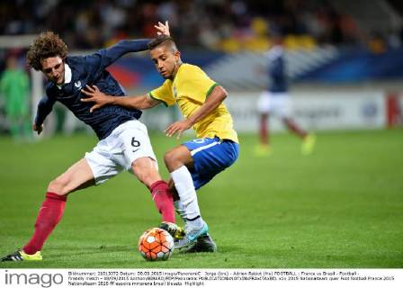 Jorge (bre) - Adrien Rabiot (fra) FOOTBALL : France vs Brasil - Football - firendly match - 08 09 2015 AnthonyBIBARD FEP Panoramic 