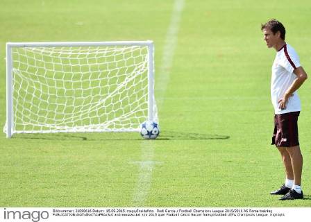 Rudi Garcia Football Champions League 2015 2016 AS Roma training andreaxstaccioli