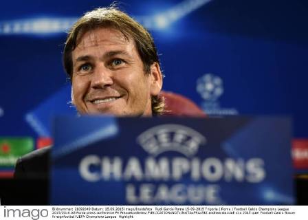 Rudi Garcia Roma 15-09-2015 Trigoria ( Roma ) Football Calcio Champions League 2015 2016 AS Roma press conference PK Pressekonferenz andreaxstaccioli