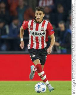 Hector Moreno of PSV during the UEFA Champions League group B match between PSV Eindhoven and Manchester United ManU on September 15, 2015 at the Philips stadium in Eindhoven, The Netherlands. PSV Eindhoven v Manchester United UEFA Champions League 2015 2016 xVIxxIVx 4333598