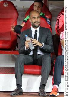 Piraeus Chef-Trainer Pep Guardiola (FC Bayern Muenchen), Olympiakos Piraeus vs. FC Bayern Muenchen, Fussball, Champions League, 16.09.2015 Copyright: Kolbert xEibner-Pressefoto EP_ckt