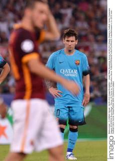 Lionel Messi Barcelona. Roma 16-09-2015 Stadio Olimpico Football Calcio Champions League 2015 2016 Group Stage - Group, AS Roma vs. FC Barcelona Barca AntoxBaldassarre