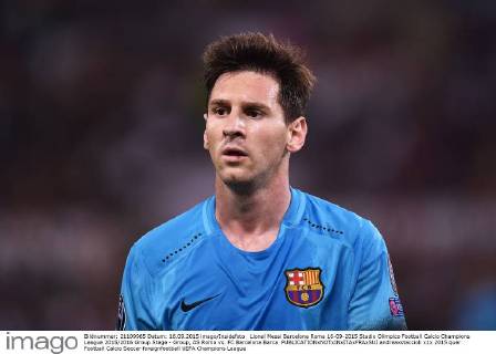 Lionel Messi Barcelona Roma 16-09-2015 Stadio Olimpico Football Calcio Champions League 2015 2016 Group Stage - Group, AS Roma vs. FC Barcelona Barca andreaxstaccioli