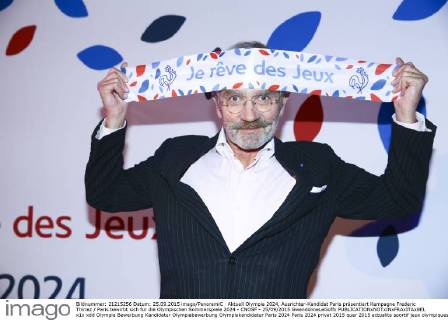 Aktuell Olympia 2024, Ausrichter-Kandidat Paris präsentiert Kampagne Frederic Thiriez Paris bewirbt sich für die Olympischen Sommerspiele 2024 - CNOSF - 25 09 2015 GwendolineLeGoffx 