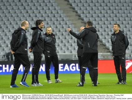 GNK Dinamo training 28.09.2015., Allianz Arena, Muenchen, Germany - Training GNK Dinamo day before the the second round of Group F of the Champions League match between FC Bayern - GNK Dinamo. Zoran Mamic. MarkoxLukunic PIXSELL