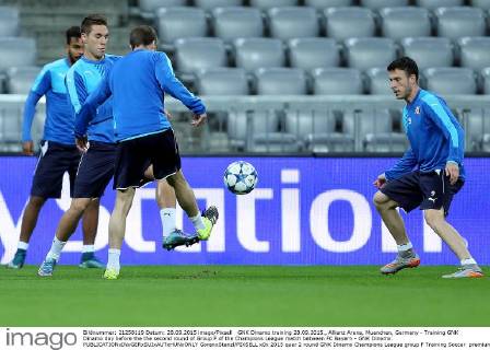 GNK Dinamo training 28.09.2015., Allianz Arena, Muenchen, Germany - Training GNK Dinamo day before the the second round of Group F of the Champions League match between FC Bayern - GNK Dinamo. GoranxStanzl PIXSELL