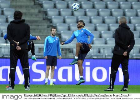 GNK Dinamo training 28.09.2015., Allianz Arena, Muenchen, Germany - Training GNK Dinamo day before the the second round of Group F of the Champions League match between FC Bayern - GNK Dinamo. El Arabi Hilal Soudani. GoranxStanzl PIXSELL
