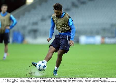 GNK Dinamo training 28.09.2015., Allianz Arena, Muenchen, Germany - Training GNK Dinamo day before the the second round of Group F of the Champions League match between FC Bayern - GNK Dinamo. El Arabi Hilal Soudani. GoranxStanzl PIXSELL