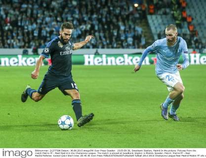2015-09-30, Swedbank Stadion, Malmö In the picture: Pictures from the match Malmo FF - Real Madrid in the Champions League. The match is played at Swedbank Stadion in Malmö, Sweden. Match: Malmö FF - Real Madrid Referee: Cüneyt Çakir Start time: 20:45 All Over Press 