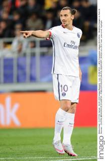 Lviv, 30.09.2015 - UEFA Champions League 2015 2016 - Shakhtar Donezk vs Paris St Germain - ZLATAN IBRAHIMOVIC SYLWETKA - 20150930PF_RO1012