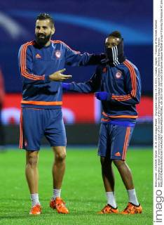Olympiakos training 19.10.2015., Croatia, Zagreb - Training of the Greek football team Olympiakos ahead of tomorrow s match of 3rd round of the Champions League against Dinamo. Dimitris Siovas, Hernani.  SlavkoxMidzor PIXSELL