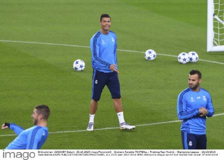 Cristiano Ronaldo FOOTBALL : Training Real Madrid - Champions League - 20 10 2015 GwendolineLeGoffx 