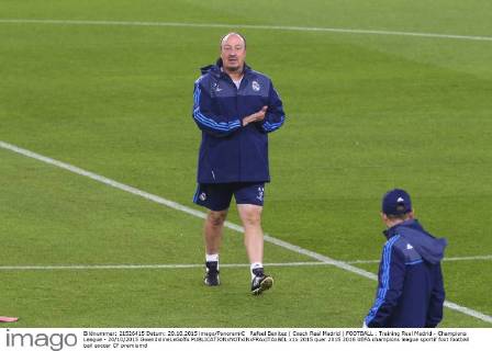 Rafael Benitez ( Coach Real Madrid ) FOOTBALL : Training Real Madrid - Champions League - 20 10 2015 GwendolineLeGoffx 